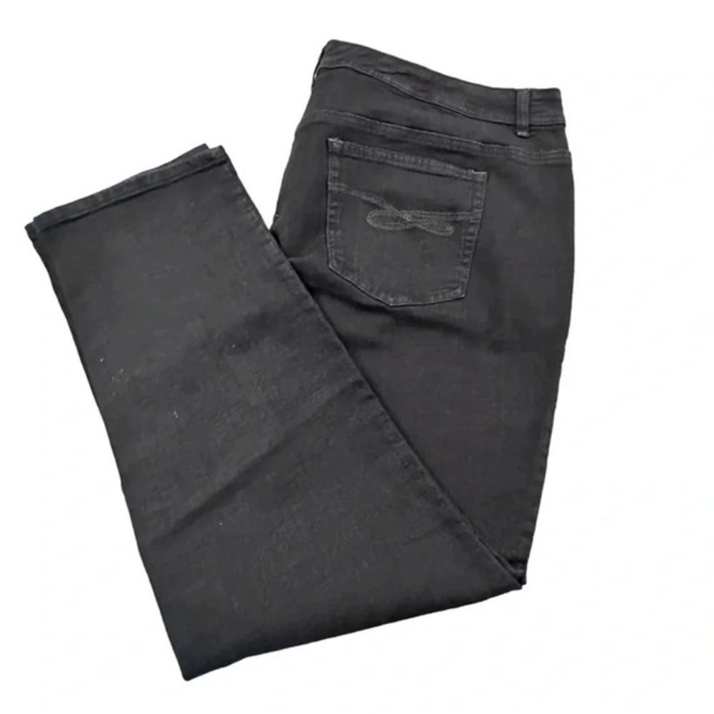 Style & co 20W tummy control slim leg black jeans‎